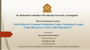 Soil Dielectric Constant Estimation Under Vegetation Canopy [Autosaved]