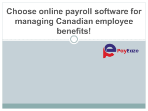 Optimize Your Employee Benefits In Canada With Online Payroll Software!