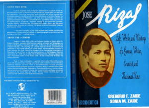 Gregorio F. Zaide  Sonia M. Zaide - José Rizal  Life, Works, and Writings of a Genius, Writer, Scientist, and National Hero-Anvil Publishing, Inc. (2014)(Z-Lib.io)