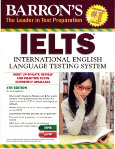 IELTS Test Prep Textbook: Practice Exams & Review