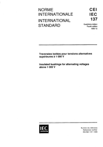 IEC 137 Insulated Bushings Standard