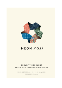 NEOM-NSE-PRC-001 01.00 - Security Standard Procedure