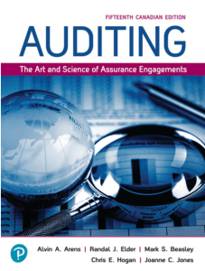 Arens  Auditing   the art and science of assurance engagements (2021)