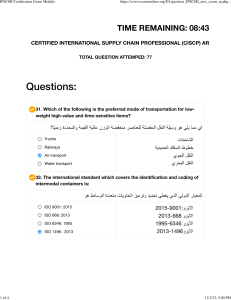 IPSCMI Certification Exam Module4