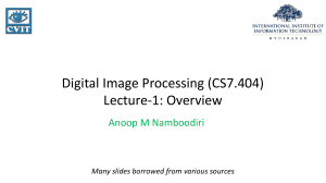 Digital Image Processing Overview