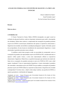 Análise Multimodal da Gramática no ENEM 2023