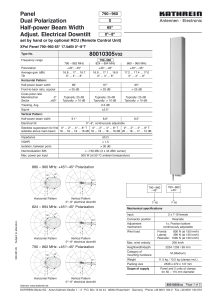 Dual Polarization Panel Antenna Datasheet