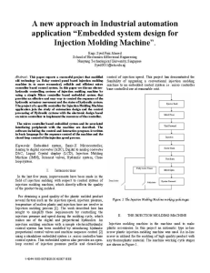 A new approach in Industrial automation application Embedded system design for injection moding machine