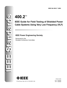 IEEE 400.2-2004 (Shielded Cables test) VLF Standard