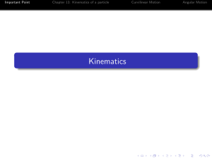 Chapter 13- Kinematics (5)