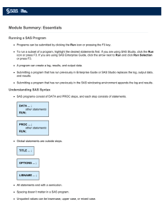 Module 1 - Essentials