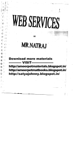 WEBSERVISES - NATRAJ -SATYA