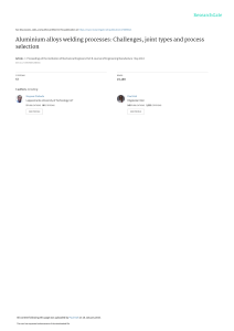 AluminiumalloysweldingprocessesChallengesjointtypesandprocessselection