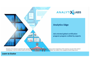 AnalytixLabs - Analytics Edge