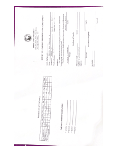 Student Report Card - Arellano University