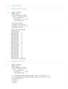 Python Multi-threading and Regex Code Examples