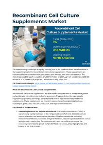 What are the Key Factors in the Recombinant Cell Culture Supplements Market?