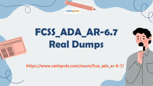 FCSS Security Operations FCSS ADA AR-6.7 Dumps Questions