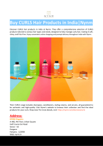 Buy CURLS Hair Products in India