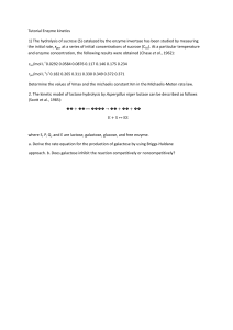 1..Tutorial Enzyme kinetics