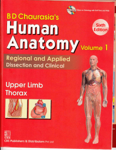 Human Anatomy: Upper Limb & Thorax Textbook