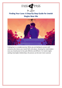 Finding Your Love: A Step-by-Step Guide for Jewish Singles Near Me