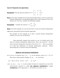 Lecture 4- Repeated Eigenvalues