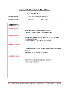 EEC-114 -TECHNICAL-REPORT-WRITING