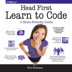 Head First Learn to Code  A Learner’s Guide to Coding and Computational Thinking