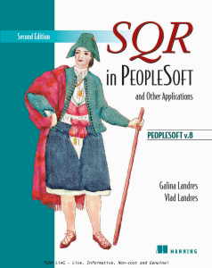 SQR in PeopleSoft and Other Applications