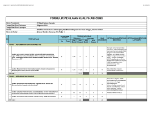 Prakualifikasi CSMS PT. Abadi Selaras Persada