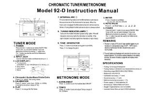 cecilio tuner metronome 92d manual