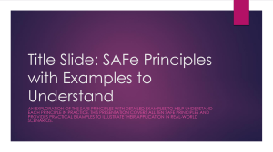 SAFe Principles Explained with Examples