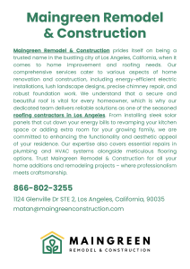 Maingreen Remodel & Construction