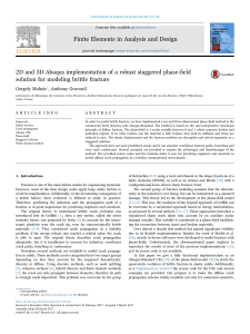 2D and 3D Abaqus implementation of a robust staggered phase-field solution for modeling brittle fracture