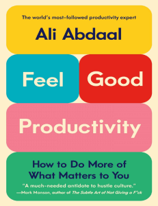 Feel-Good Productivity: Book Excerpt