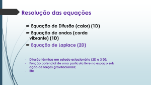 Resolução de Equações Diferenciais Parciais