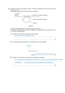 Impulse and Momentum Worksheet