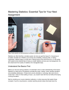 Mastering Statistics  Essential Tips for Your Next Assignment