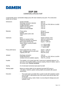 DOP 200 Submersible Dredge Pump Technical Specs