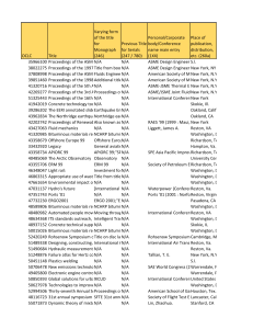 Engineering Conference Proceedings List