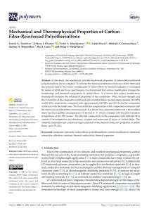 Mechanical and Thermophysical Properties of Carbon Fiber-Reinforced Polyethersulfone