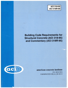 ACI 318-95 Structural Concrete Building Code & Commentary