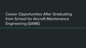 Aircraft Maintenance Engineering Career Opportunities