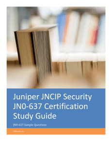 Juniper JNCIP Security JN0-637 Certification Study Guide PDF