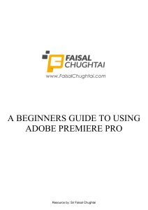 Premiere Pro-Beginners-Guide