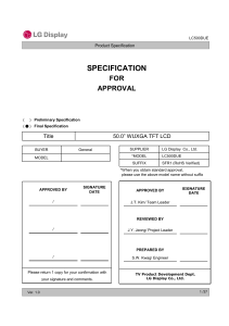 LC500DUE LCD Product Specification