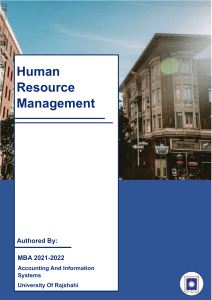 Human Resource Management Coursebook