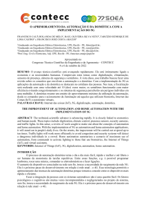 O APRIMORAMENTO DA AUTOMAÇÃO E DA DOMÓTICA COM A IMPLEMENTAÇÃO DO 5G