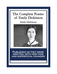 Emily Dickinson Complete Poems